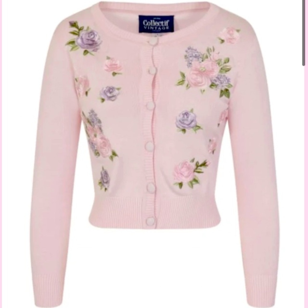 NWOT Collectif Abigail English Garden cardigan